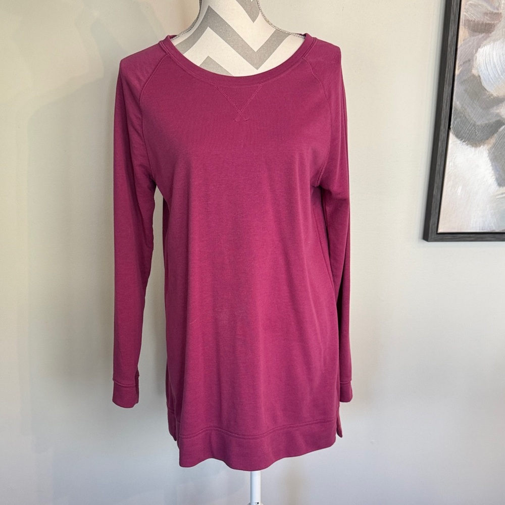 Old Navy Long Sleeve Scoop Neck Tunic - Plum